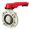 Butterfly valve Series: 57 Type: 3743 PP/PP Centric Handle Wafer type